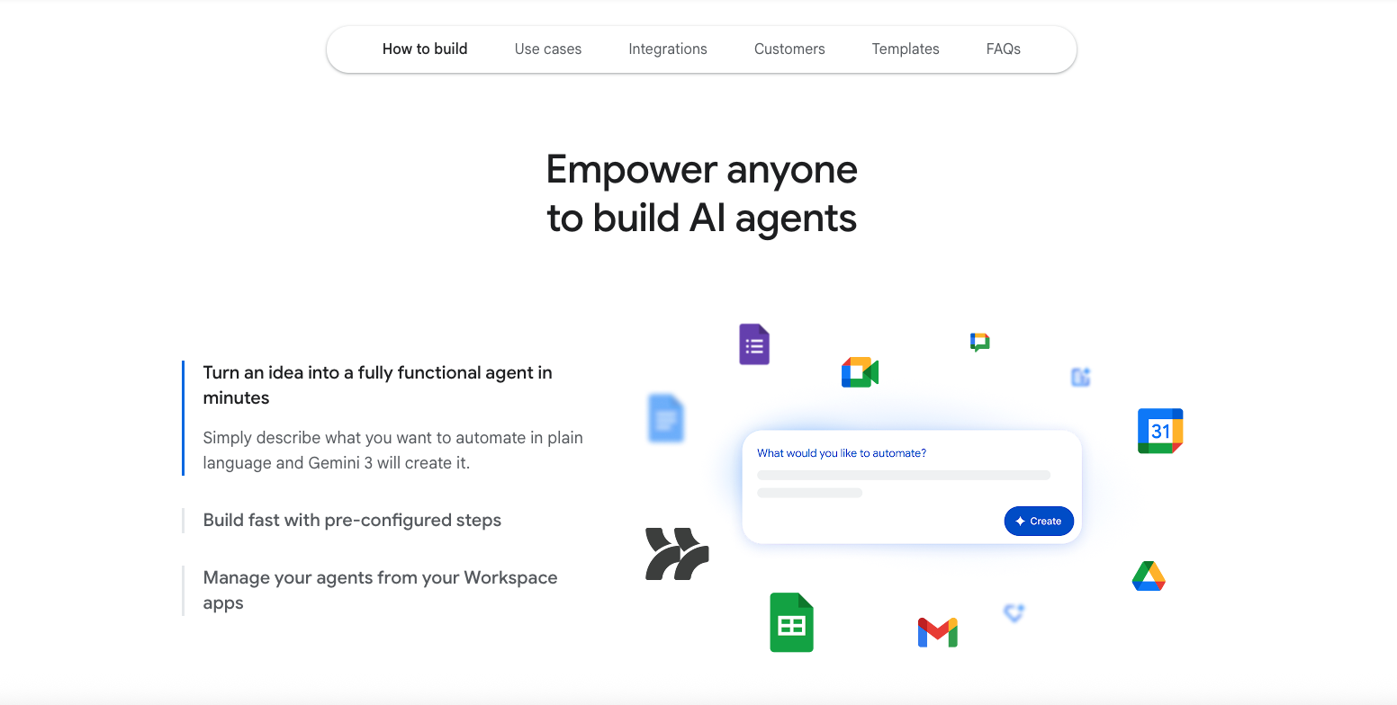 Google Launches Workspace Studio: Build Automated Gemini AI Agents Without Coding