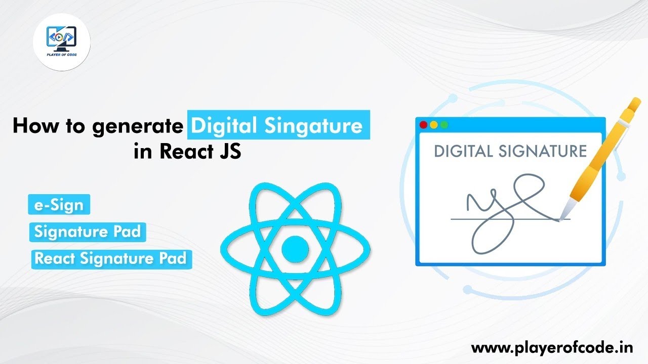 How to Generate Digital Signature in React JS