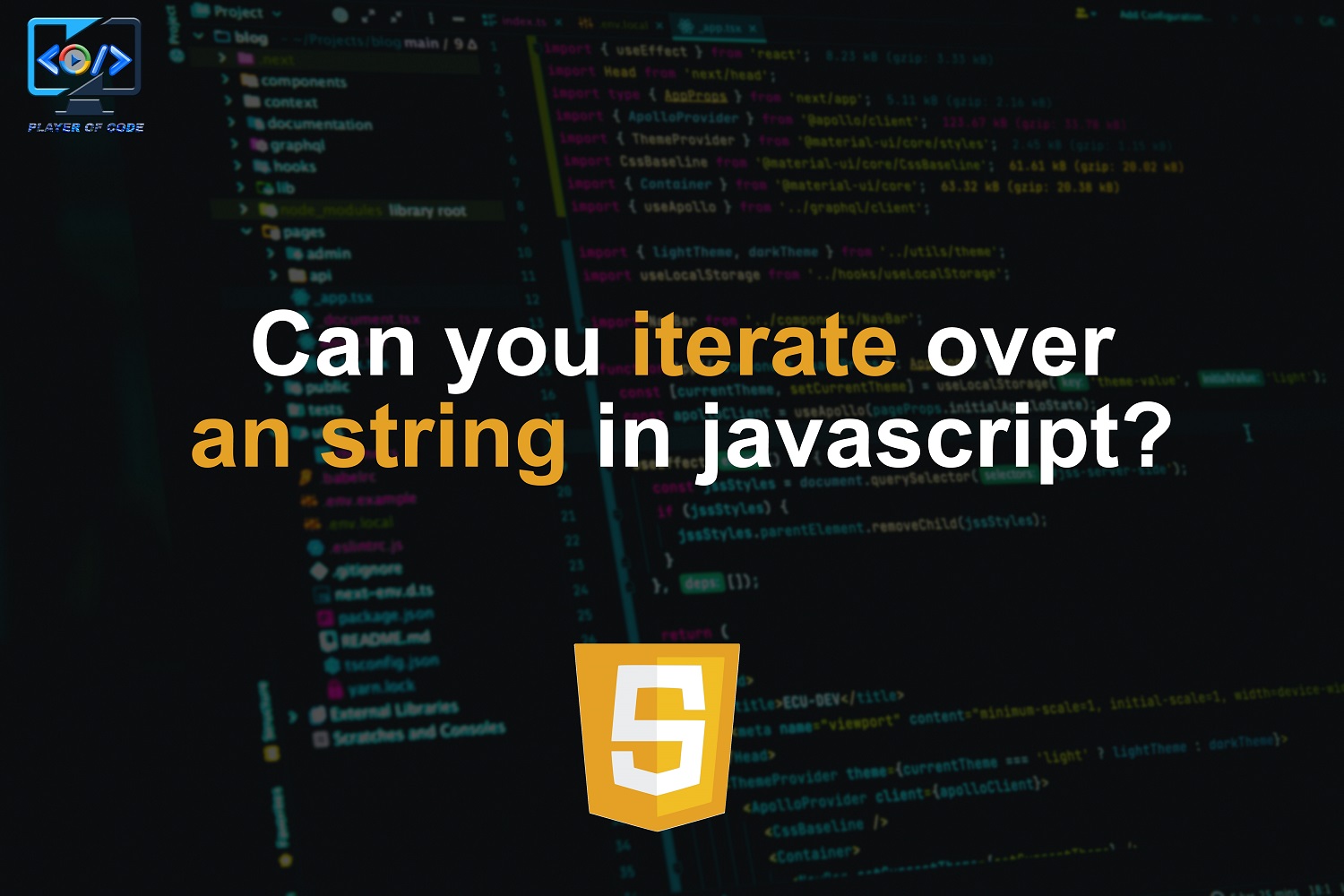 Can you iterate over an string?